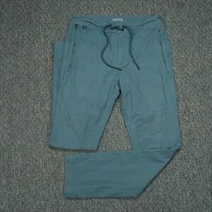 Roark Pants Men 28x30 Blue Layover Utility Travel Drawstring Chino Zip Pocket